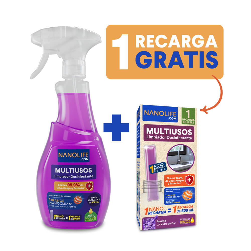 Multiuso Lavanda Nanolife 600ml (Incluye Recarga)