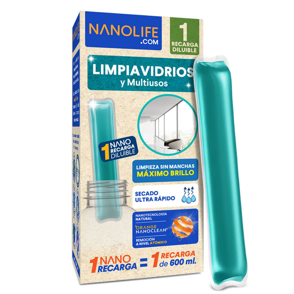 Recarga Limpia Vidrio Nanolife
