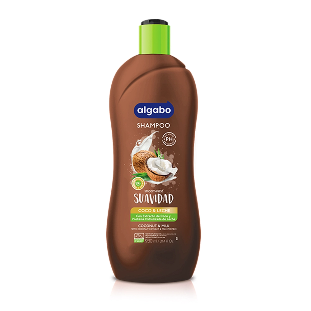 Shampoo Suavidad Coco y Leche Algabo 930ml