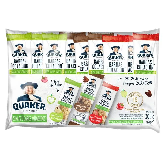 Pack Barras Surtidas 300 g Quaker