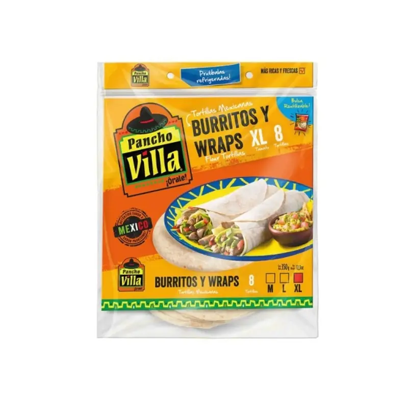Tortillas XL 8un Pancho Villa